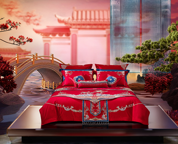 禧·云锦良缘-婚庆床上用品-888集团家纺
