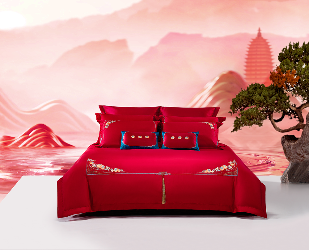 禧·喜柿盈门-婚庆四件套床上用品-888集团家纺